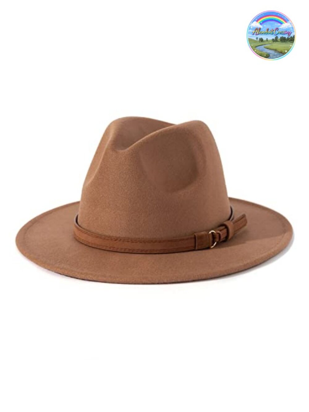 Vintage Wide Brim Fedora Hat Cotton Polyester Adjustable Unisex